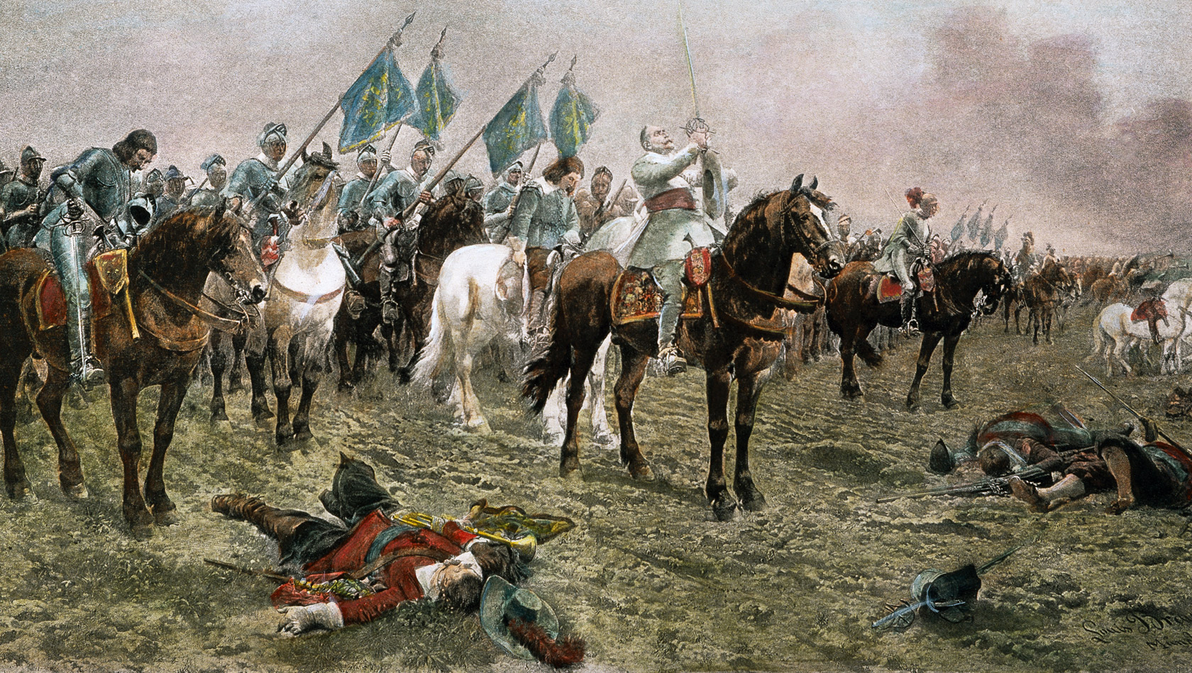 Первый общеевропейский военный конфликт. Битва при Лютцене 1632. Битва при Лютцене 1632 год.
